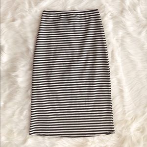 • Reformation • Striped Pencil Skirt
